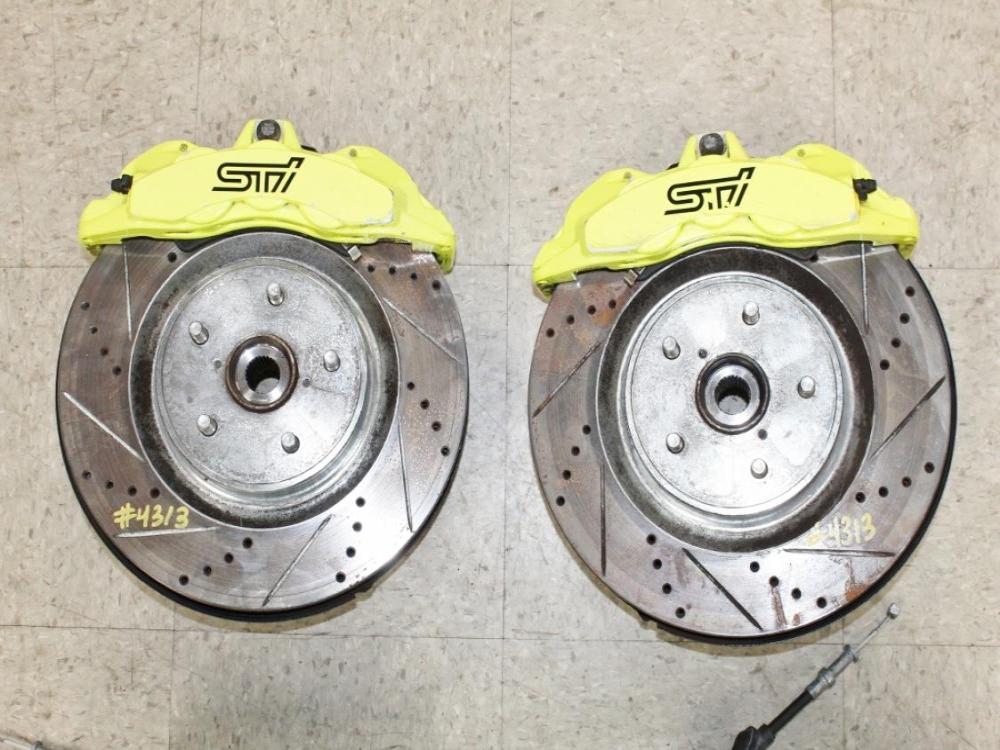 2018-2021 Subaru WRX STI OEM 6Pot 2Pot Brembo Brakes Calipers Rotors Spindles : Image 5