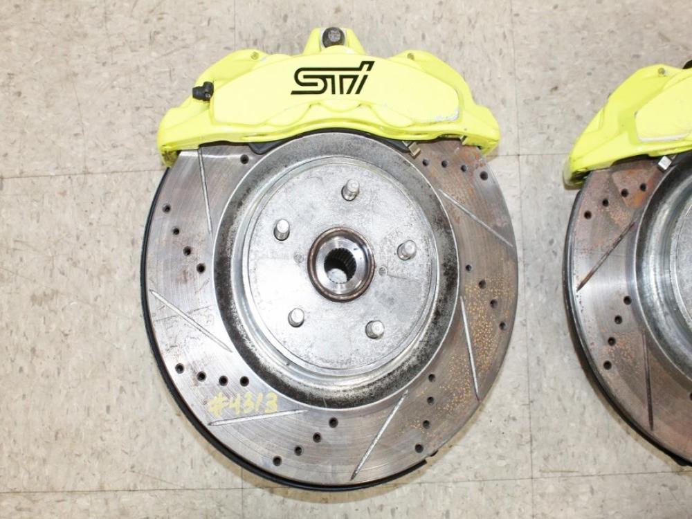 2018-2021 Subaru WRX STI OEM 6Pot 2Pot Brembo Brakes Calipers Rotors Spindles : Image 7