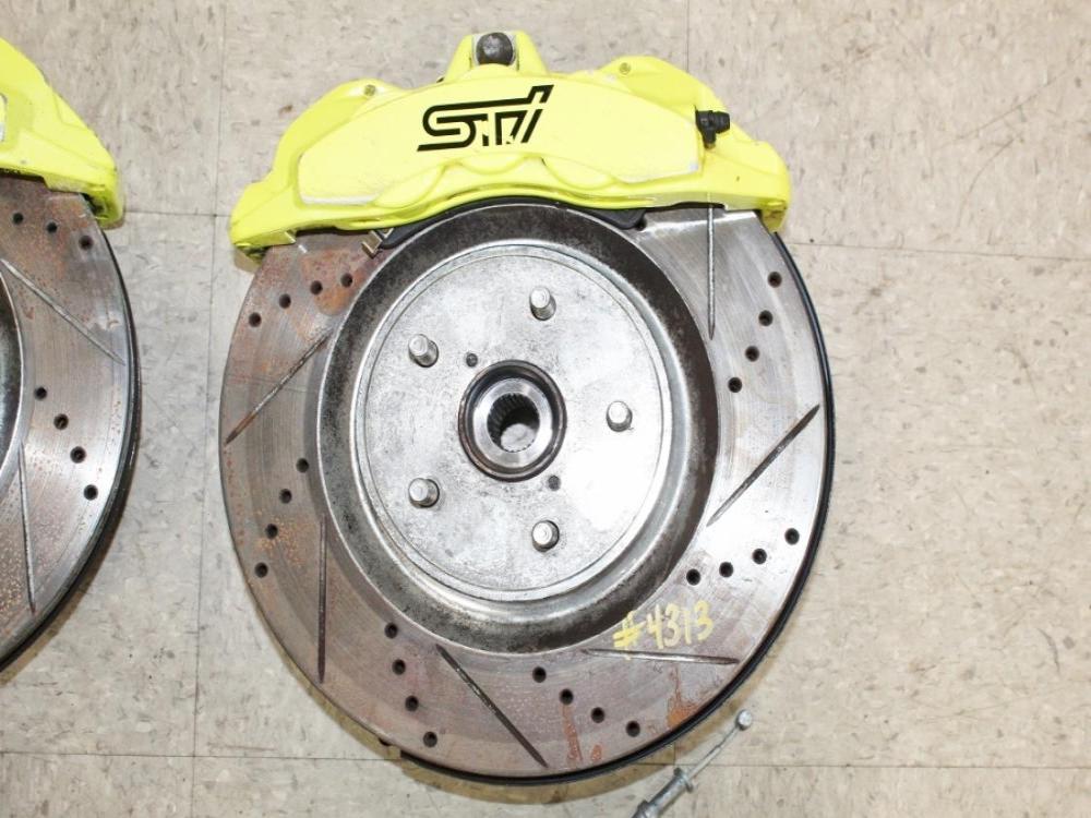 2018-2021 Subaru WRX STI OEM 6Pot 2Pot Brembo Brakes Calipers Rotors Spindles : Image 12