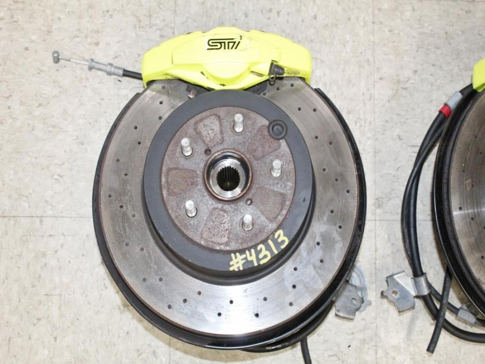 2018-2021 Subaru WRX STI OEM 6Pot 2Pot Brembo Brakes Calipers Rotors Spindles : Image 20