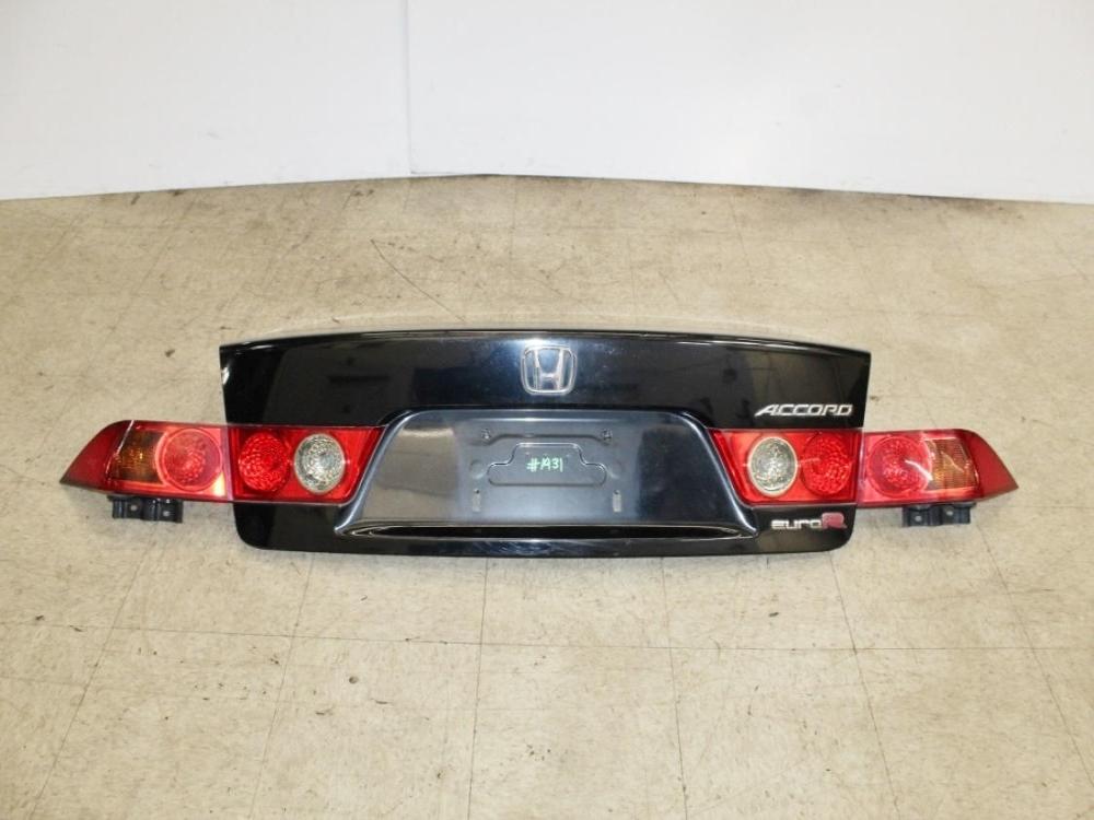 JDM HONDA ACCORD EURO R CL7 04-08 TSX OEM BLACK TRUNK & TAIL LIGHT SET: Image 2