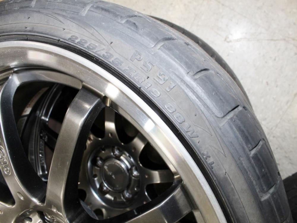 JDM Rays VR G10 5x100 19x8 +48 Wheels with Tires: Image 9