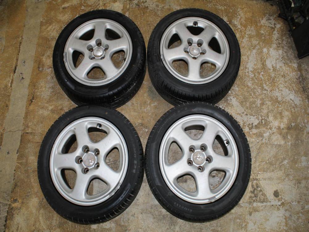 OEM Mitsubishi 3000GT Enkei 5x114.3 17x7.5 +46 Wheels with Tires: Image 14