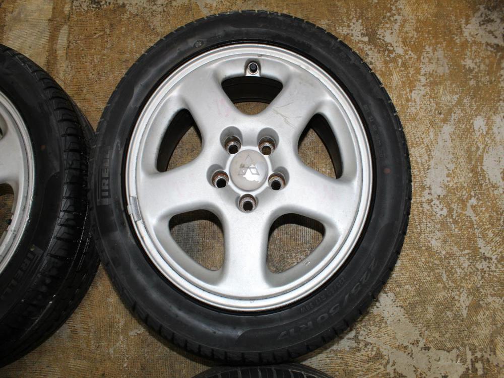 OEM Mitsubishi 3000GT Enkei 5x114.3 17x7.5 +46 Wheels with Tires: Image 11
