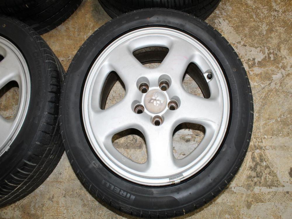 OEM Mitsubishi 3000GT Enkei 5x114.3 17x7.5 +46 Wheels with Tires: Image 5