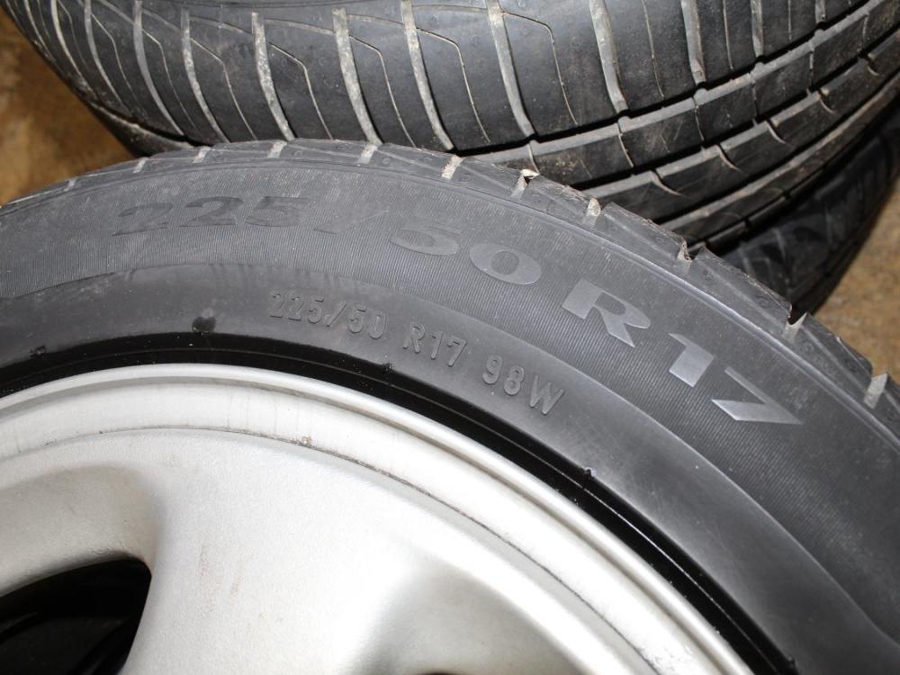 OEM Mitsubishi 3000GT Enkei 5x114.3 17x7.5 +46 Wheels with Tires: Image 4