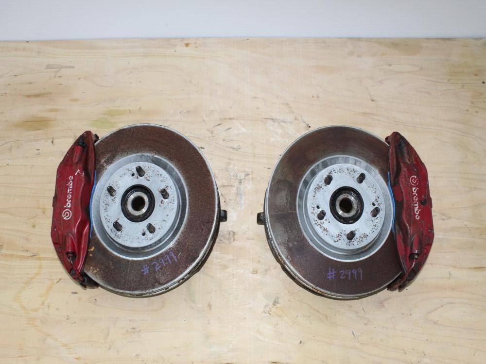 2003-2006 Mitsubshi Evolution 8/9 front spindles with Brembo Brake Calipers: Image 1