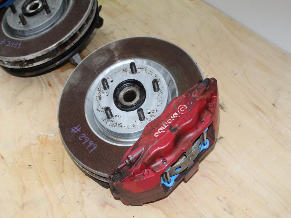 2003-2006 Mitsubshi Evolution 8/9 front spindles with Brembo Brake Calipers: Image 5