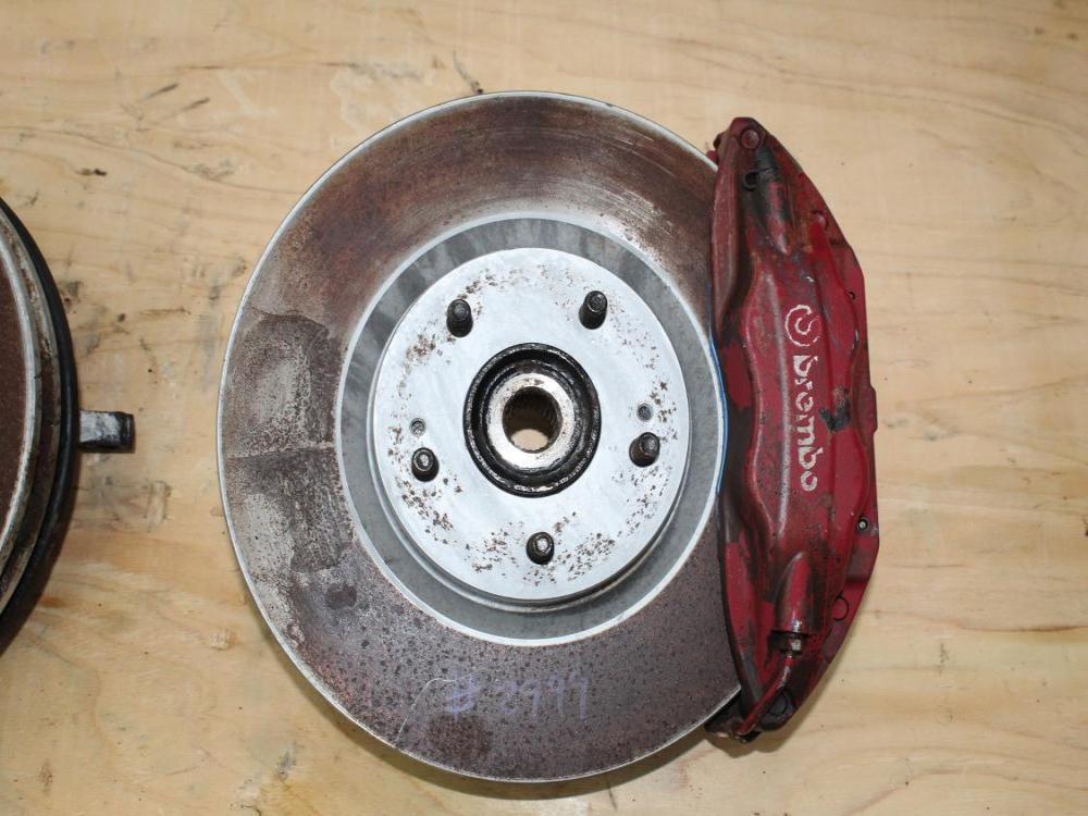 2003-2006 Mitsubshi Evolution 8/9 front spindles with Brembo Brake Calipers: Image 4