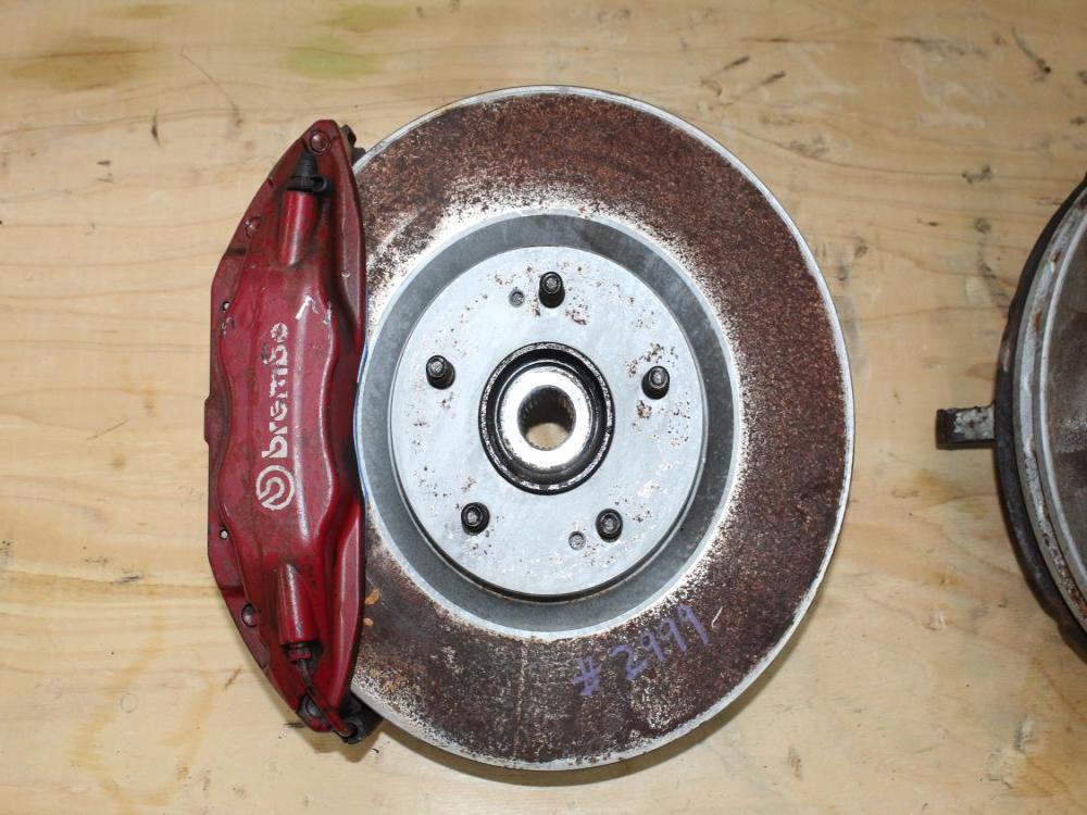 2003-2006 Mitsubshi Evolution 8/9 front spindles with Brembo Brake Calipers: Image 7