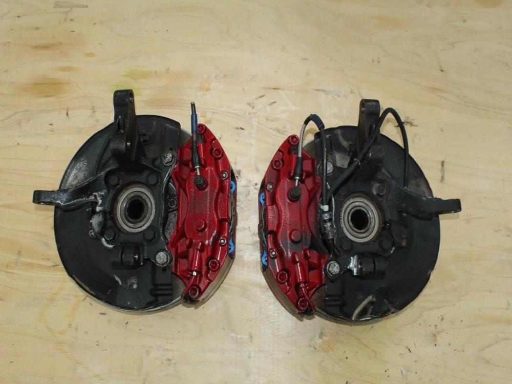 2003-2006 Mitsubshi Evolution 8/9 front spindles with Brembo Brake Calipers: Image 8
