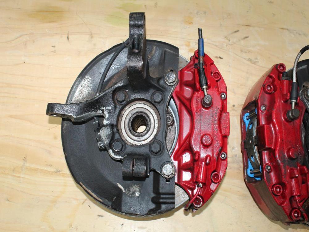 2003-2006 Mitsubshi Evolution 8/9 front spindles with Brembo Brake Calipers: Image 6