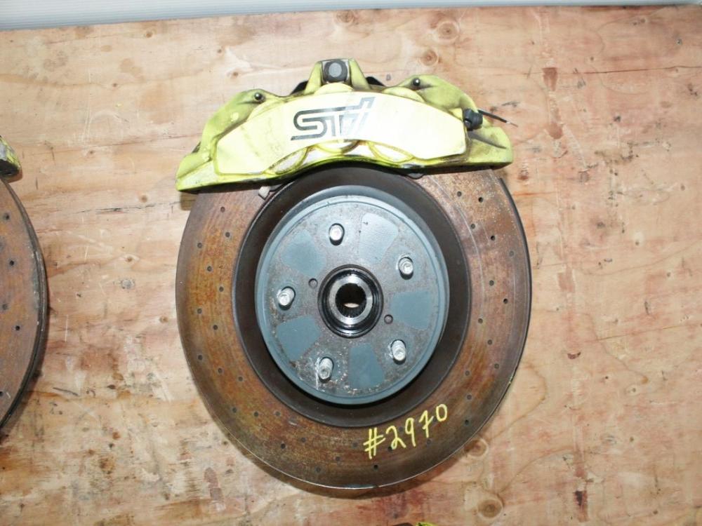 2018-2021 Subaru WRX STi OEM Brembo Brakes Front & Rear Sprindles Set: Image 3