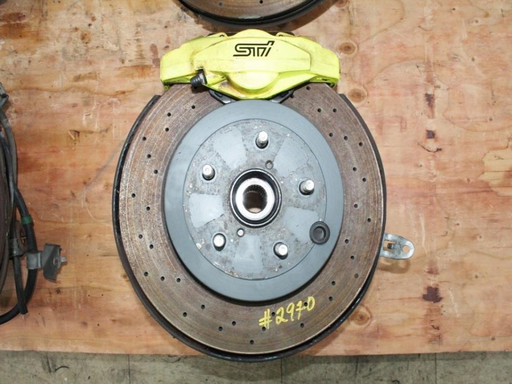 2018-2021 Subaru WRX STi OEM Brembo Brakes Front & Rear Sprindles Set: Image 5