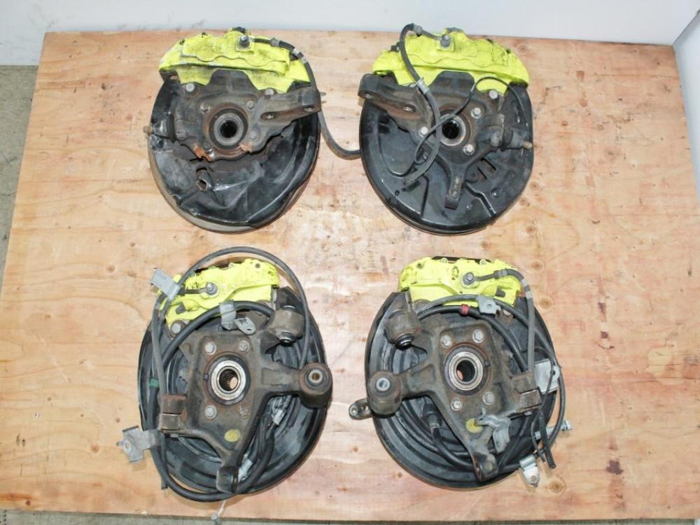 2018-2021 Subaru WRX STi OEM Brembo Brakes Front & Rear Sprindles Set: Image 10