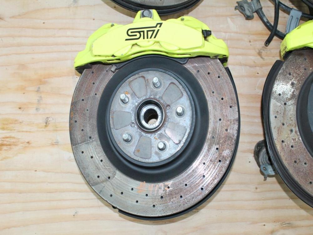 2018-2021 Subaru WRX STi OEM Brembo Brakes Front & Rear Sprindles Set: Image 4