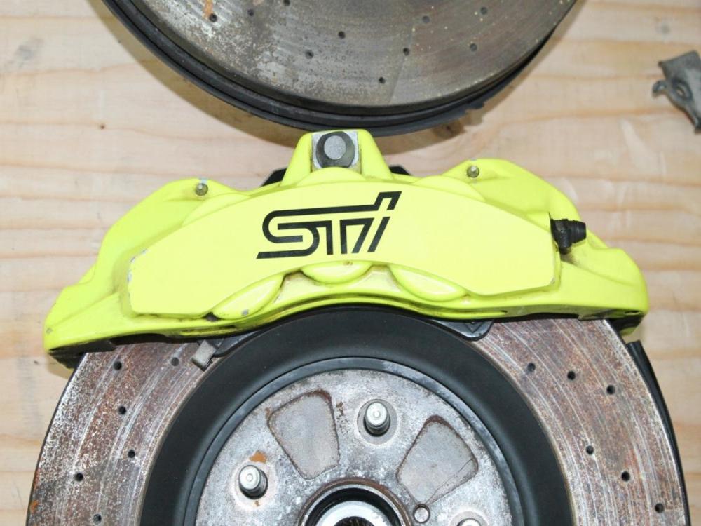 2018-2021 Subaru WRX STi OEM Brembo Brakes Front & Rear Sprindles Set: Image 5