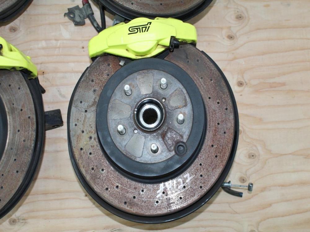2018-2021 Subaru WRX STi OEM Brembo Brakes Front & Rear Sprindles Set: Image 8