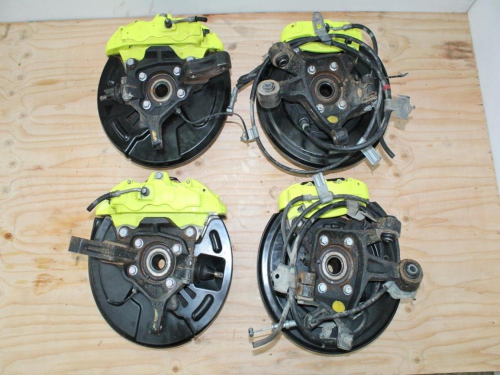 2018-2021 Subaru WRX STi OEM Brembo Brakes Front & Rear Sprindles Set: Image 10