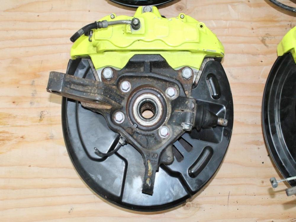 2018-2021 Subaru WRX STi OEM Brembo Brakes Front & Rear Sprindles Set: Image 13