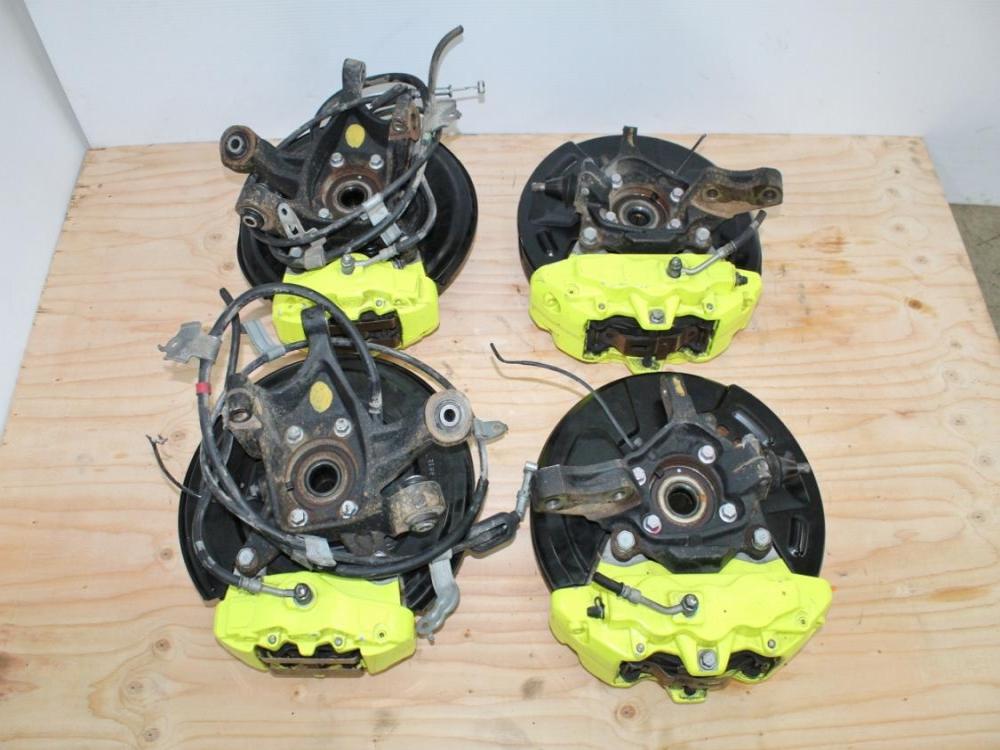 2018-2021 Subaru WRX STi OEM Brembo Brakes Front & Rear Sprindles Set: Image 19