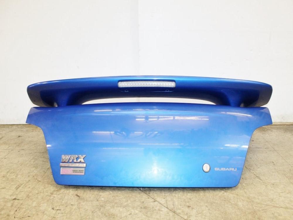 JDM 02-07 SUBARU IMPREZA WRX STI SEDAN OEM WRB TRUNK LID WITH V7 SPOILER: Image 8
