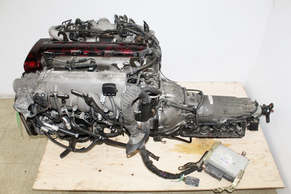 JDM 94-97 TOYOTA 2JZ-GTE ENGINE TWIN TURBO 3.0L NON VVTI SUPRA ARISTO MOTOR 2JZ: Image 1