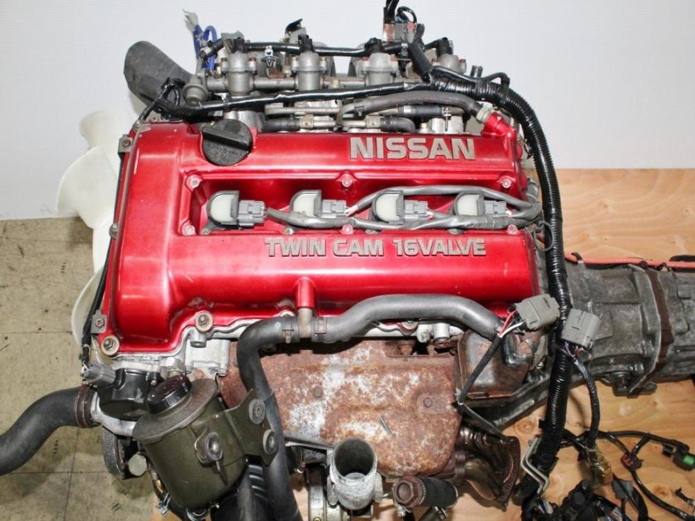 JDM Nissan Silvia S13 SR20DET Red Top Engine 5 Speed RWD Transmission 180SX 240SX Turbo 2.0L: Image 16