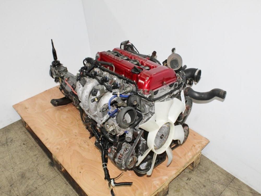 JDM Nissan Silvia S13 SR20DET Red Top Engine 5 Speed RWD Transmission 180SX 240SX Turbo 2.0L: Image 5