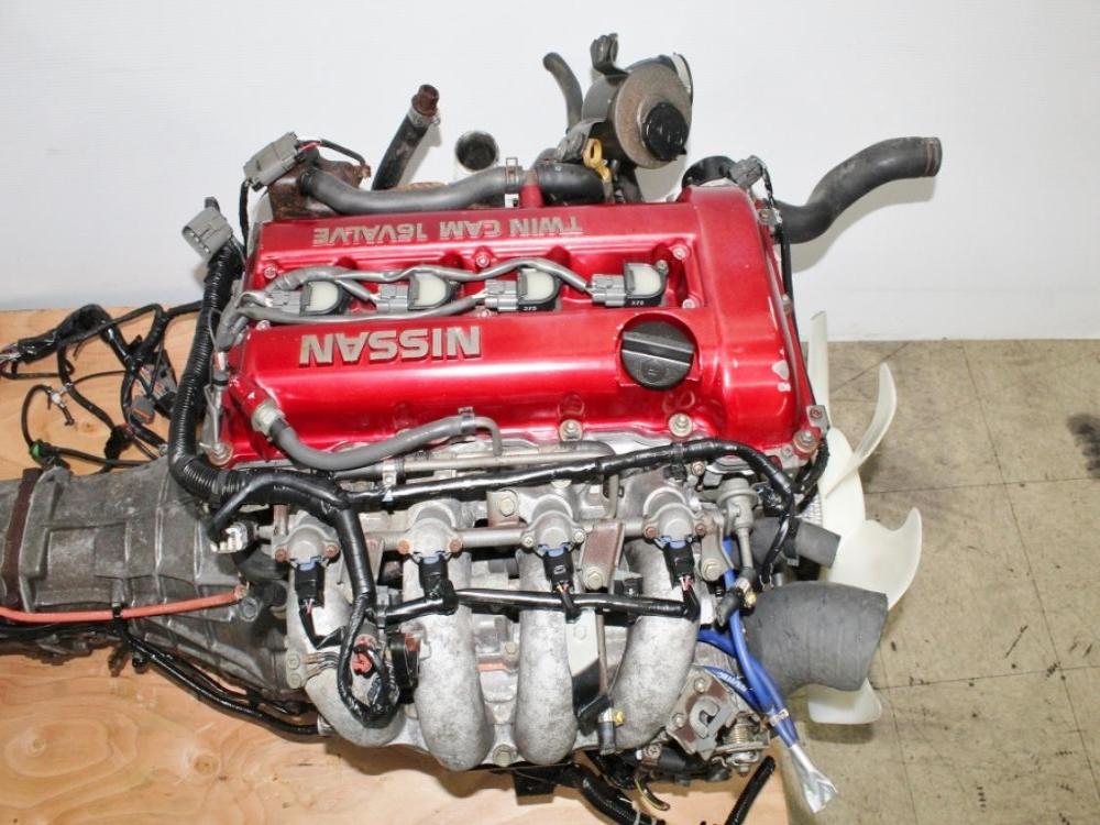 JDM Nissan Silvia S13 SR20DET Red Top Engine 5 Speed RWD Transmission 180SX 240SX Turbo 2.0L: Image 15