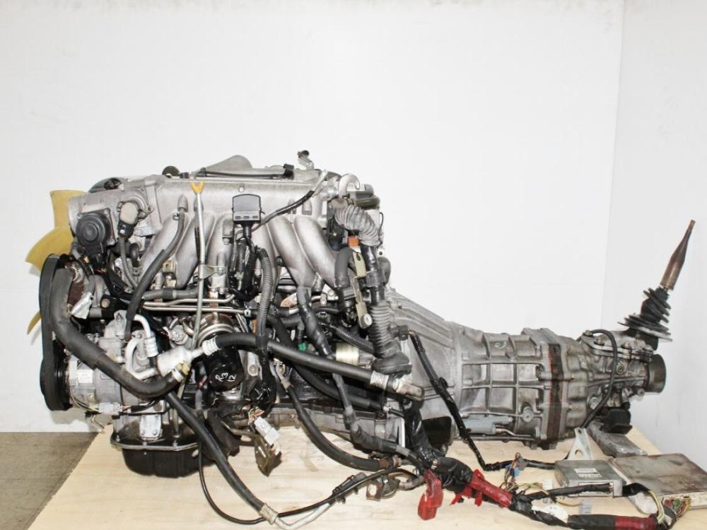 JDM Toyota 1JZ-GTE VVTI Engine 5 Speed RWD R154 Manual Transmission Front Sump Chaser Mark II Supra: Image 1