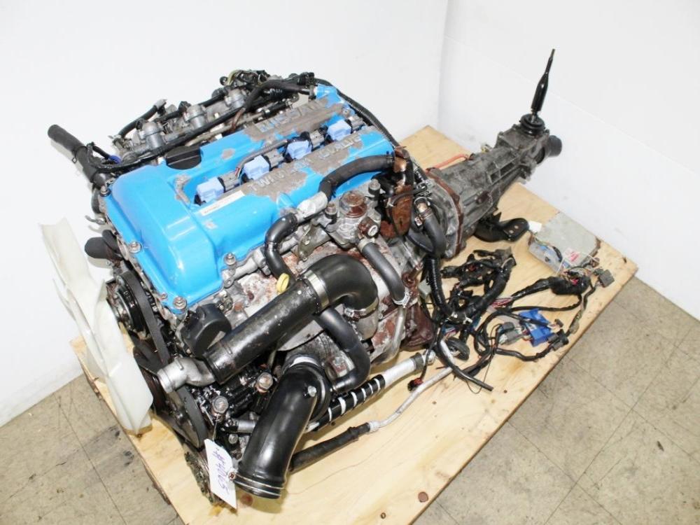JDM Nissan Silvia S13 SR20DET Red Top Engine 5 Speed RWD Transmission 180SX 240SX Turbo: Image 1