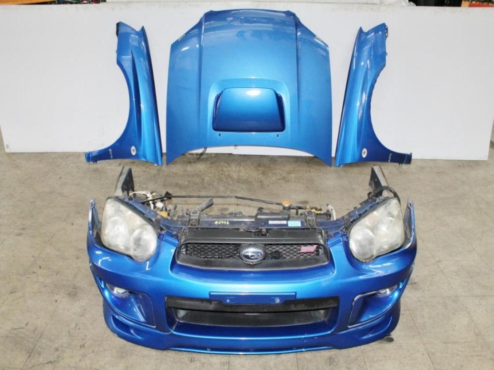 JDM 2004 2005 Subaru Impreza WRX STI V8 Front End Conversion Nose Cut Lip GD MY04-05: Image 1