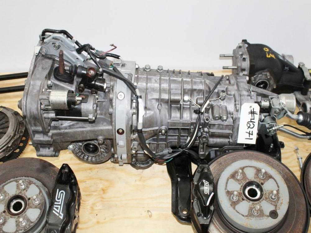 08-17 Subaru STI 6 Speed Transmission Complete Swap Kit Brembo Brakes R180 Differential Axles: Image 6
