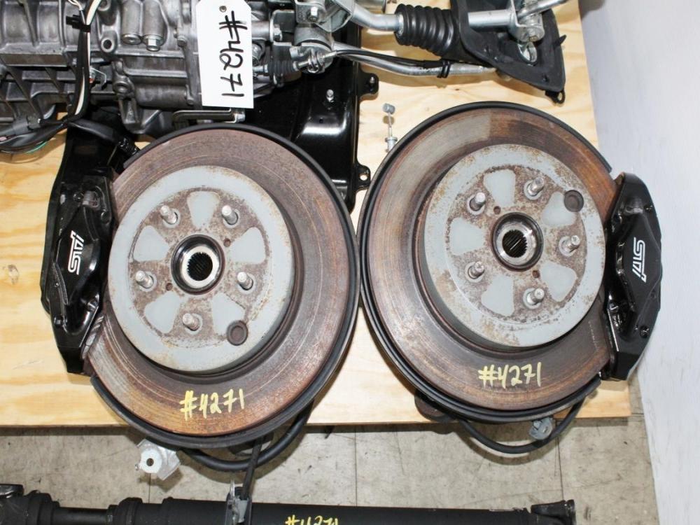 08-17 Subaru STI 6 Speed Transmission Complete Swap Kit Brembo Brakes R180 Differential Axles: Image 13