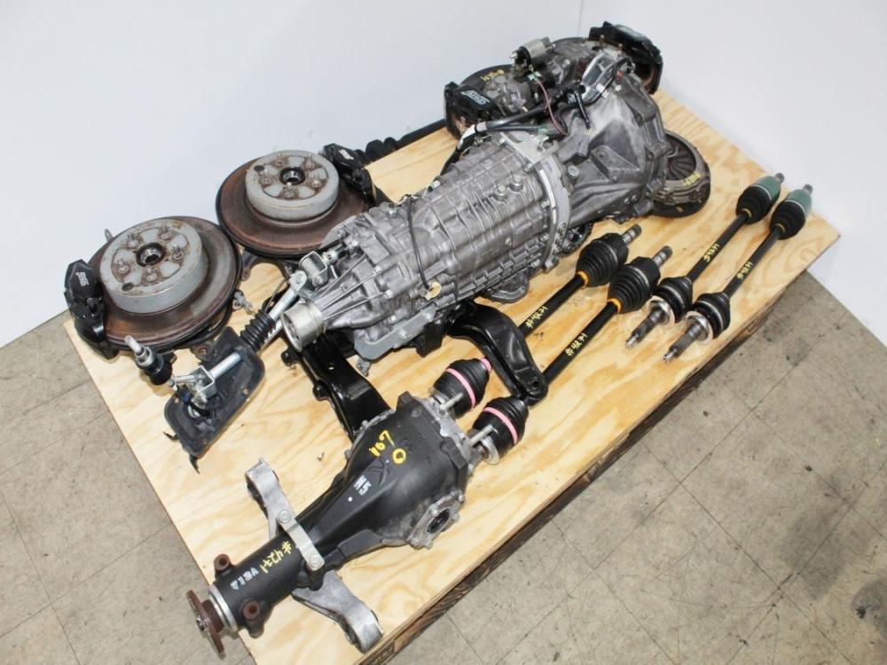 08-17 Subaru STI 6 Speed Transmission Complete Swap Kit Brembo Brakes R180 Differential Axles: Image 38