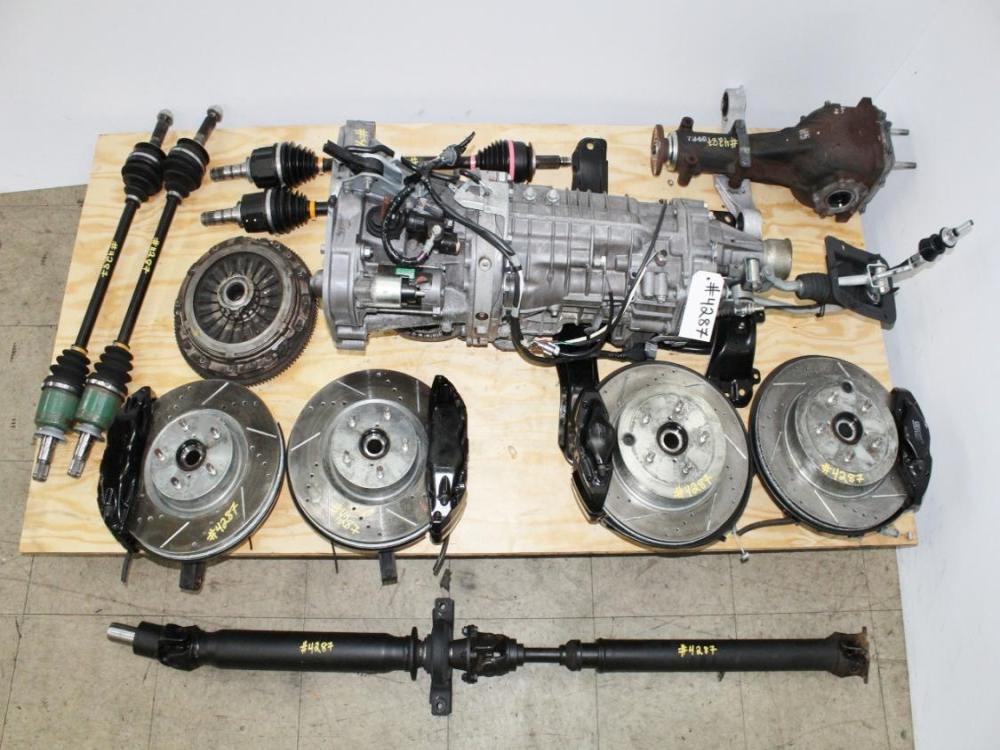 2008-2017 Subaru WRX STI 6 Speed Transmission TY856UW9AA Swap Kit with Brembo Brakes Spindles Axles R180 Diff: Image 1