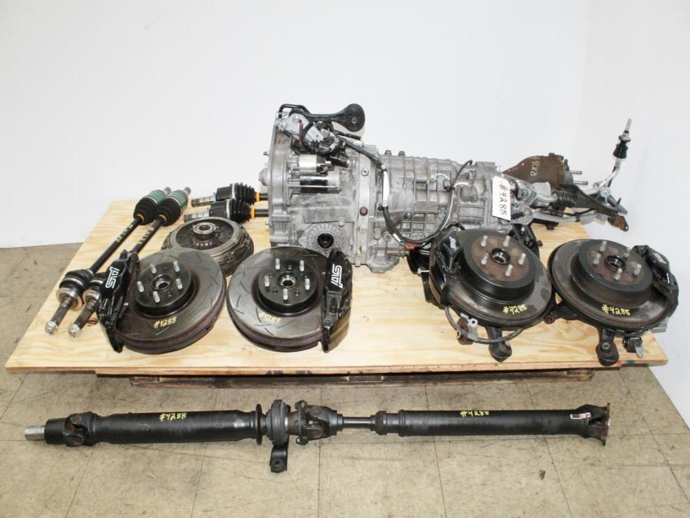 08-17 Subaru WRX STi 6 Speed Manual Transmission Swap Kit w/ Brembo Brakes Spindles Axles R180 Diff: Image 2