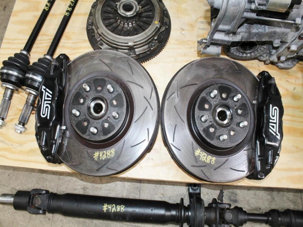 08-17 Subaru WRX STi 6 Speed Manual Transmission Swap Kit w/ Brembo Brakes Spindles Axles R180 Diff: Image 8