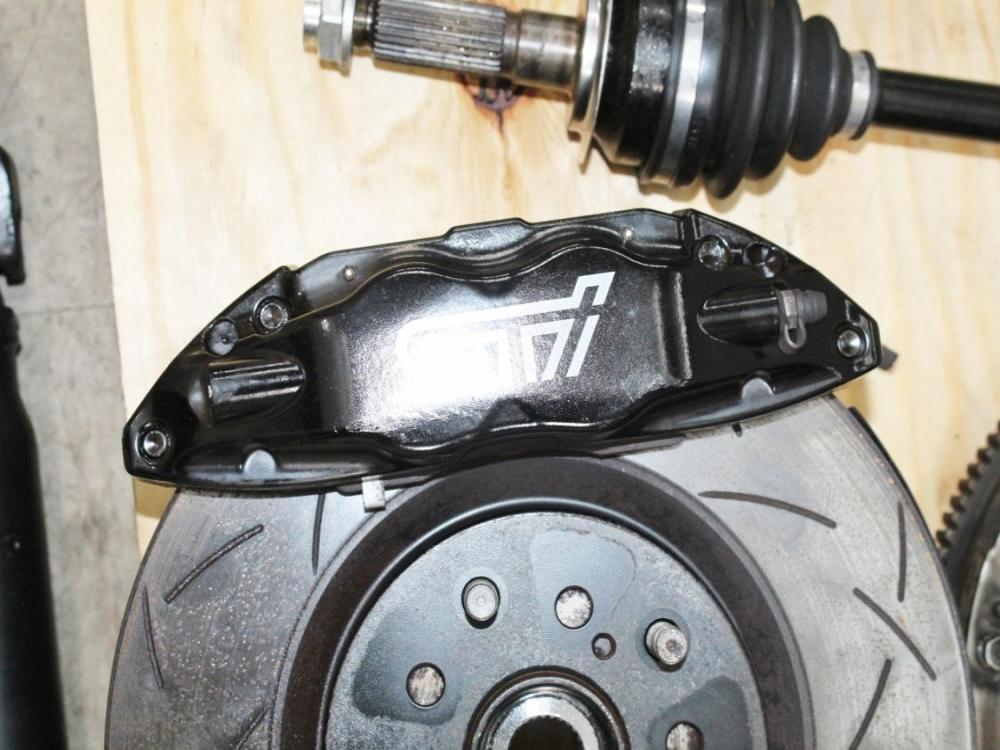 08-17 Subaru WRX STi 6 Speed Manual Transmission Swap Kit w/ Brembo Brakes Spindles Axles R180 Diff: Image 9