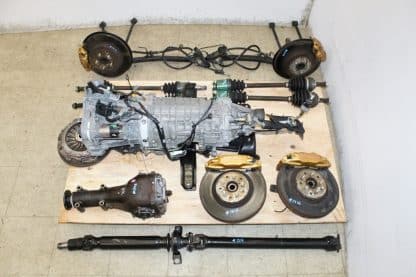 JDM Subaru Impreza WRX STI 6 Speed Transmission Assembly Brembos R180 Diff Axles - Image 2