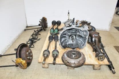 JDM Subaru Impreza WRX STI 6 Speed Transmission Assembly Brembos R180 Diff Axles - Image 11