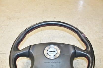 JDM 02-07 SUBARU IMPREZA WRX STI V7 OEM MOMO STEERING WHEEL - Image 2